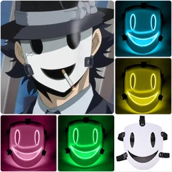 Máscara de cosplay de Anime de gran altura, Cosplay de invasión, LED brillante, disfraz de samurái japonés, accesorios para carnaval y Halloween