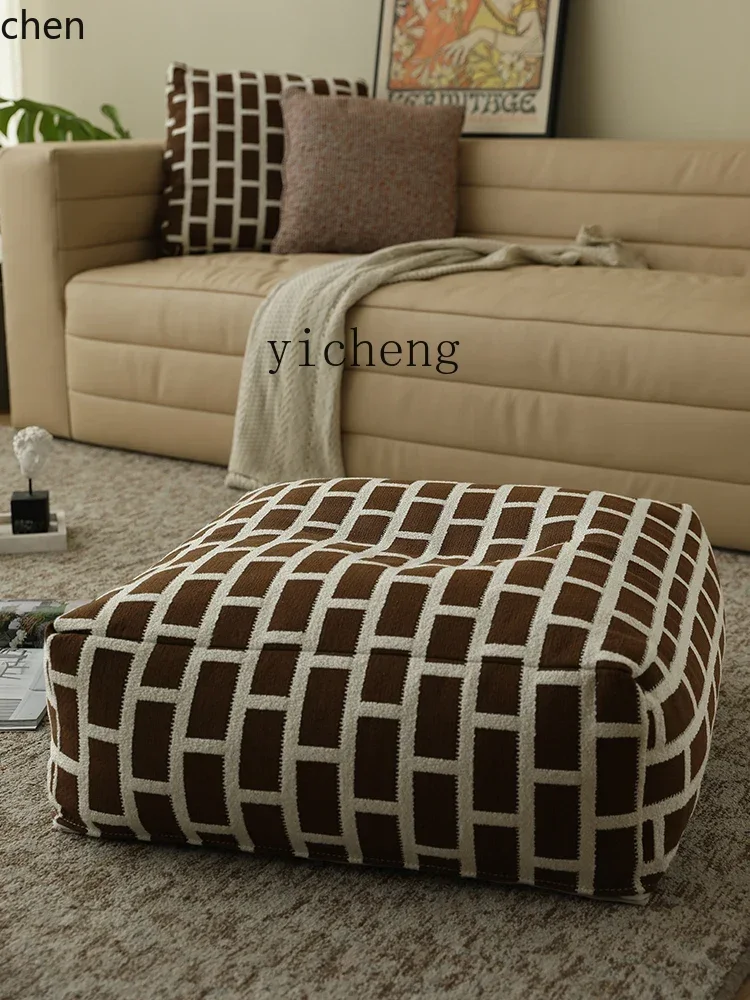 ZMLRetro Tatami Lazy Sofa Fabric Single Cute Japanese Style Low Stool Living Room