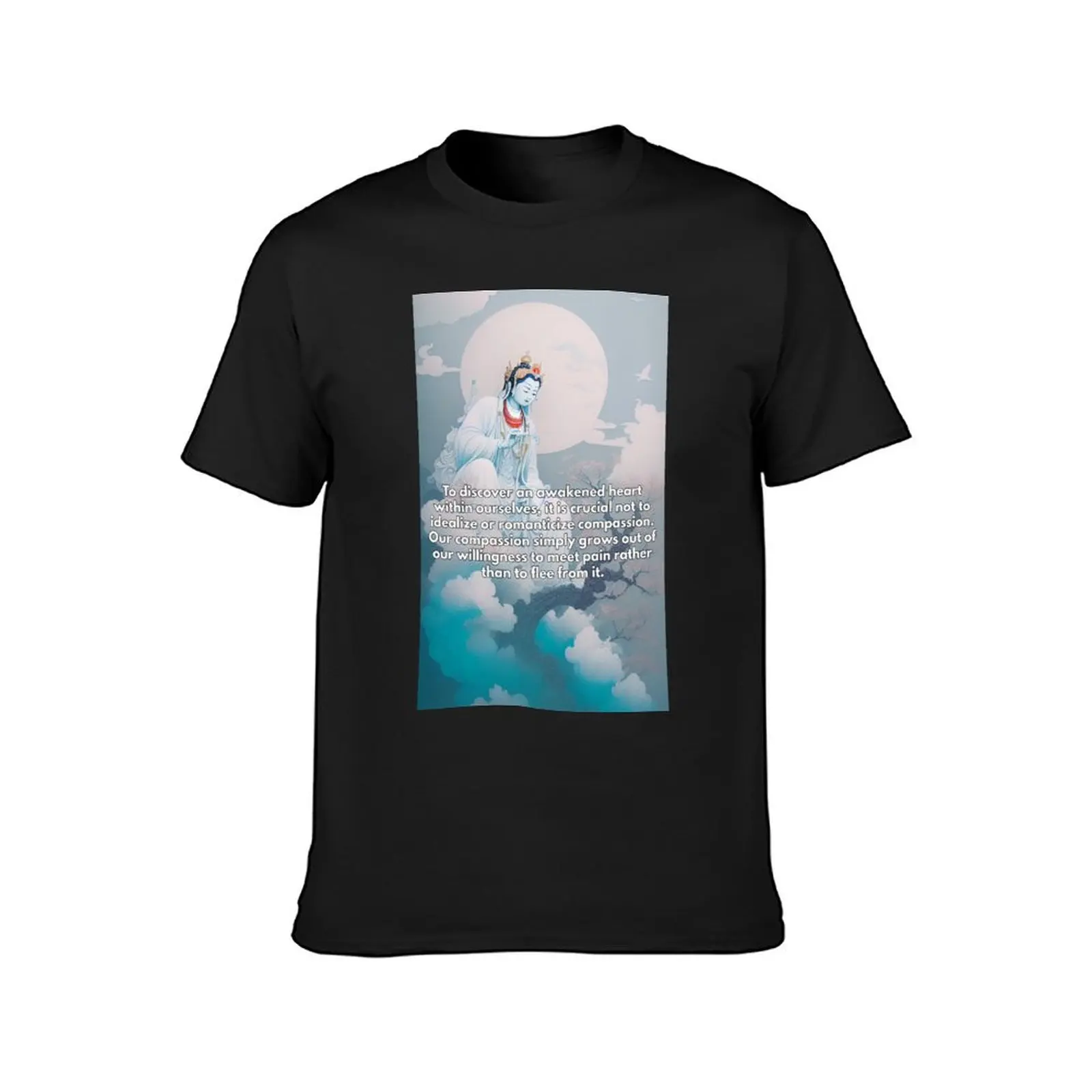 Awakened Heart - Guanyin T-Shirt Blouse cute tops T-shirt men