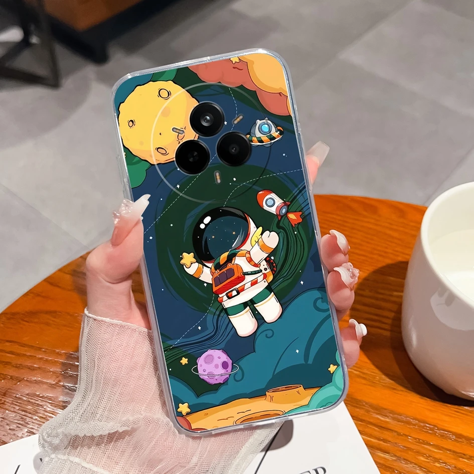 New Cases For Realme 14 Pro 14 Pro+ 5G Angry Dinosaurs Soft Clear Silicone Anti Slip Casing For Realme 14Pro 14Pro+ Housing Capa