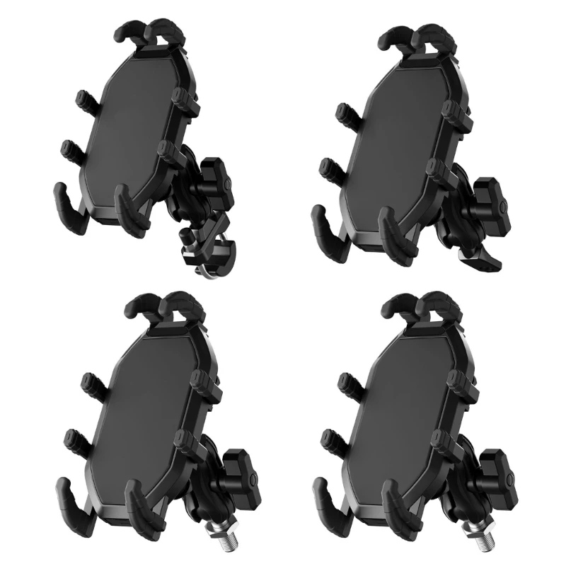 Robusto supporto per telefono da bici M17B, smorzamento delle vibrazioni, adatto per telefoni cellulari da 4,7-7,1 pollici con a