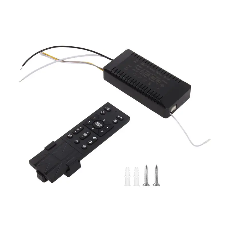 Well Made-Ceiling Fan Remote Control Kit 6-Speed Adjustment Replacement For Home Bedroom Ceiling Fans