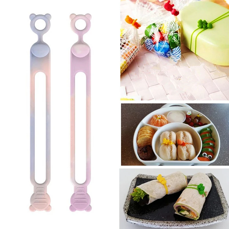 Multi-Purpose Silicone Rubber Strap Silicone Wrap Bands Bento Box Elastic Silicone Band Lunch Box For Home Storage Tools