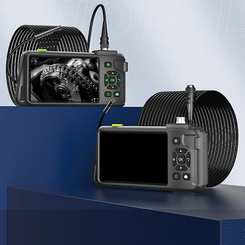 5'' IPS Screen Endoscope Camera for Dual Triple Lens Detachable Design IP67 Industrial Borescope Inspection Camera for Piping