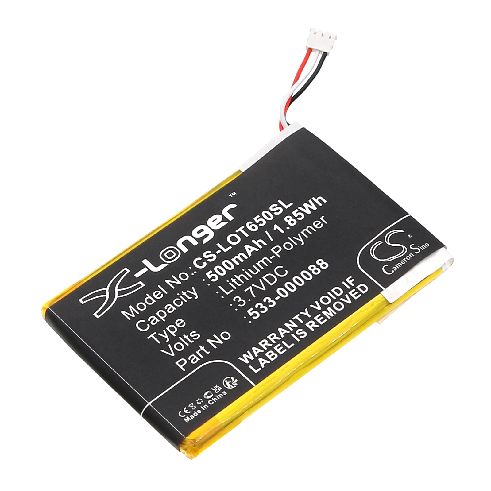 Touch pad,Mouse Battery 3.7V/500mAh HB303450, 1506 for Logitech Touch pad T650, MX Master
