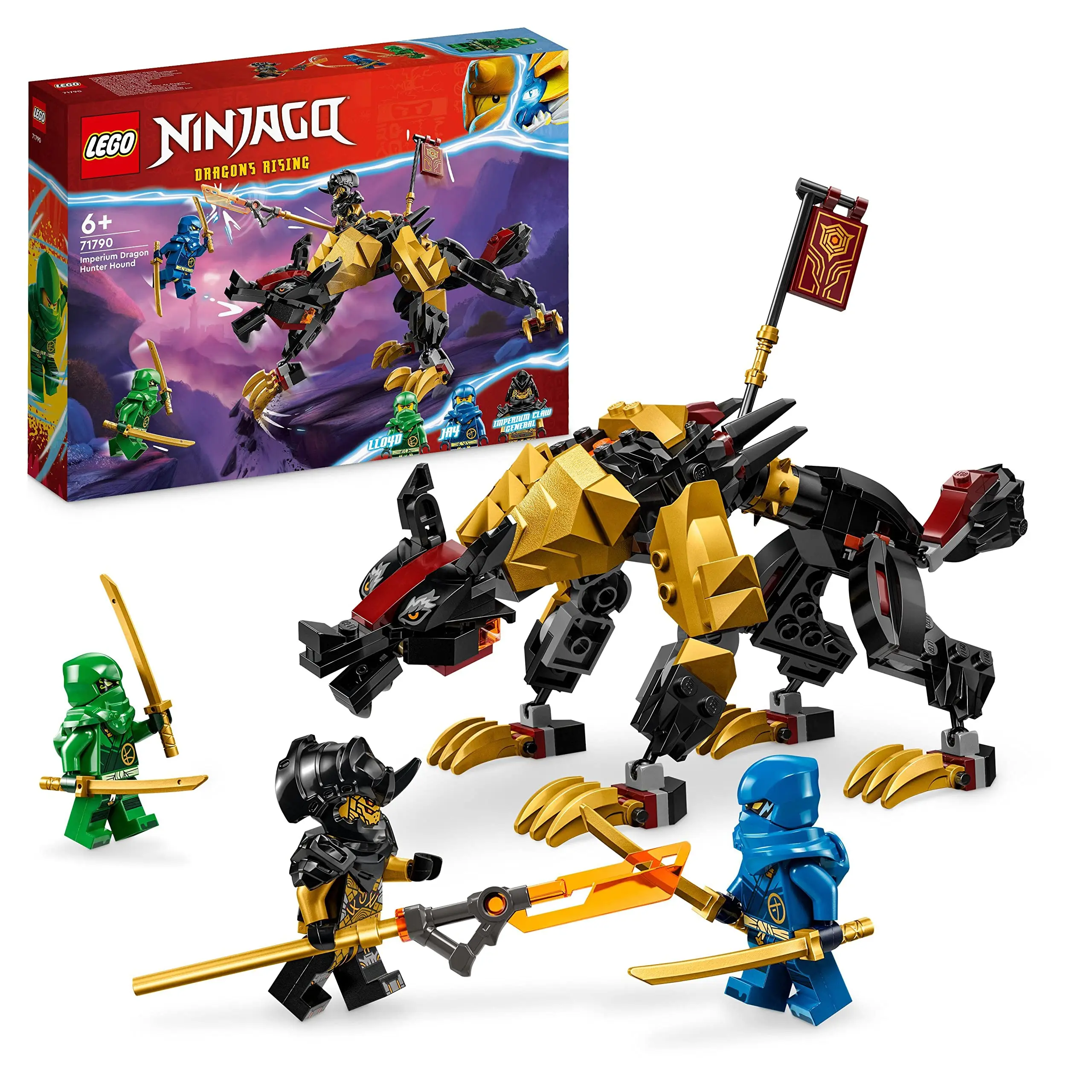 LEGO 71790 NINJAGO Imperium Dragon Hunter Hound Hunting Dog Buildable Monster Toy for Kids 6+ (188 Pieces)