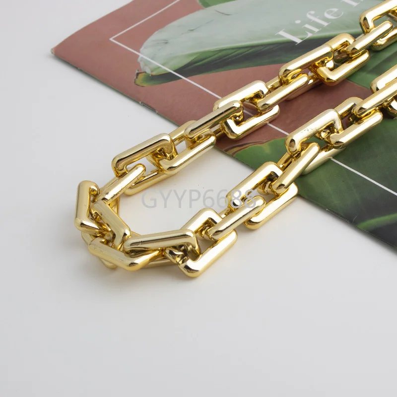 1-5 pieces 20*30mm Gold Resin Purse chain backpack strap bag accessories with spring ring