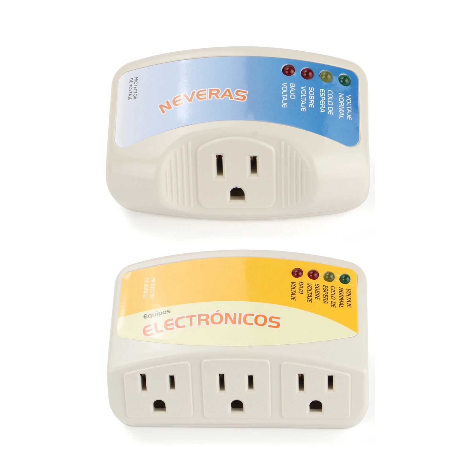 Single/Three Outlet Power Surge Protector 120V 10/12A Home Appliance Voltage Brownout Plug Outlet for PC/TV/Refrigerator