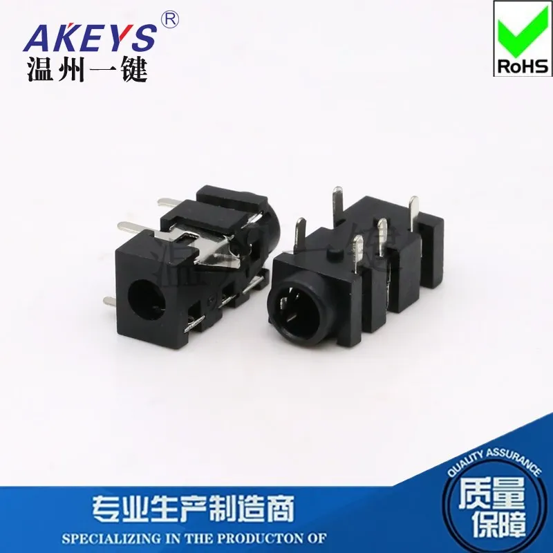 10pcs PJ327FA/Audio Socket Headset Jack USB Vertical Plug-in Socket Connector 3.5 Headphones Jack