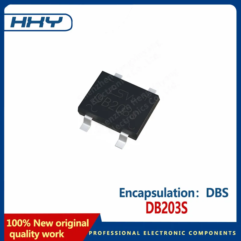 10pcs   DB203S DBS package 2A200V rectifier bridge diode