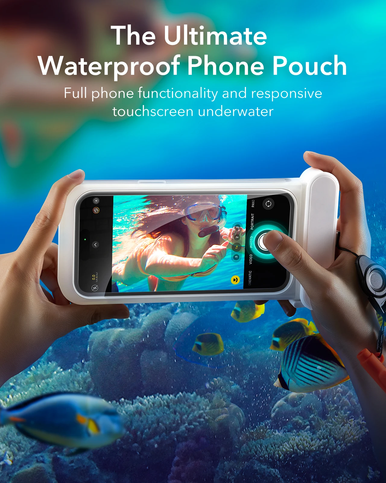 ESR for iPhone 15 14 Pro Max IPX8 Floating Waterproof Cell Phone Bag for 14 13 15 Underwater High Sensitivity Waterproof Bag