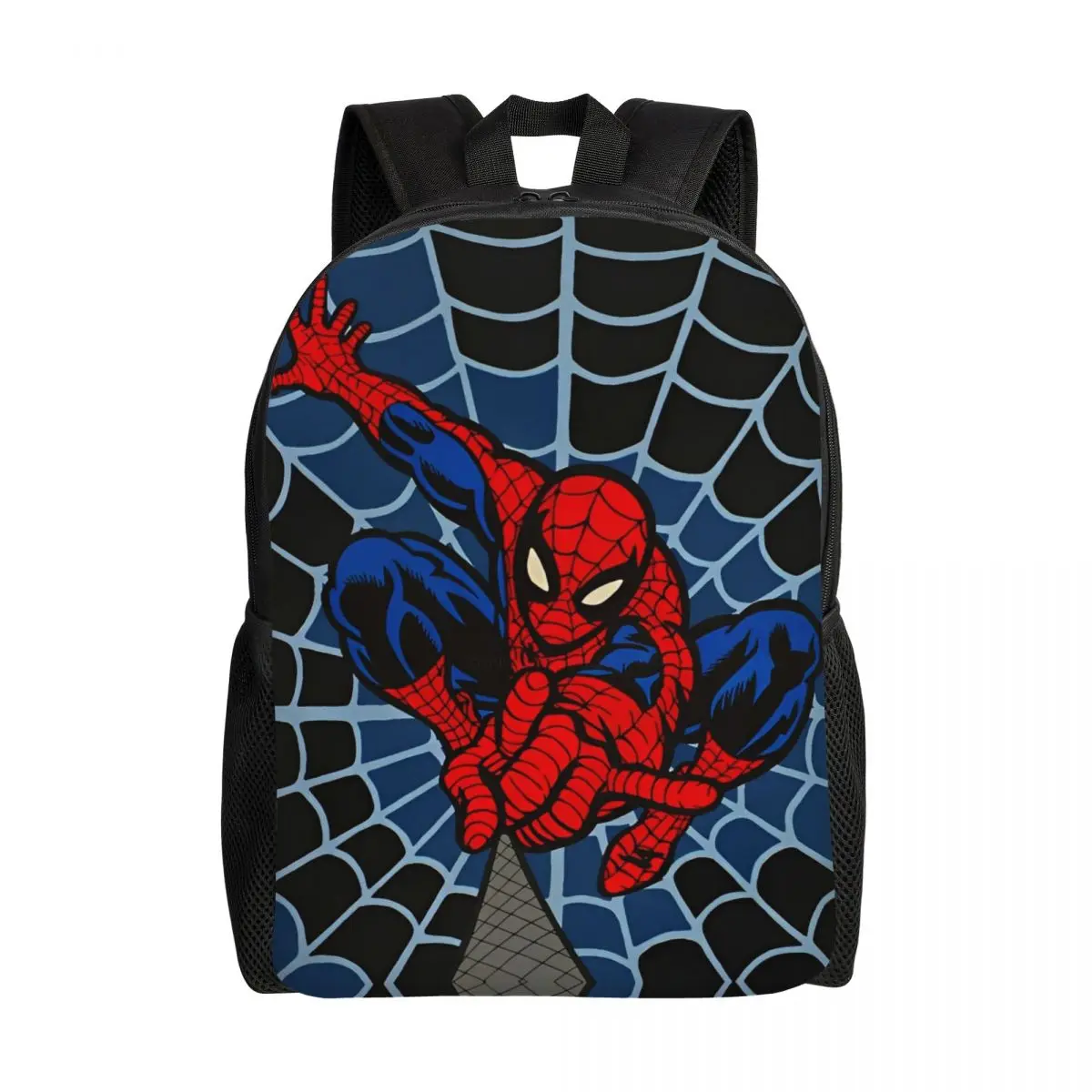 Spider Man Graphic Backpack Male Polyester Outdoor Backpacks Print Leisure High School Bags Rucksack