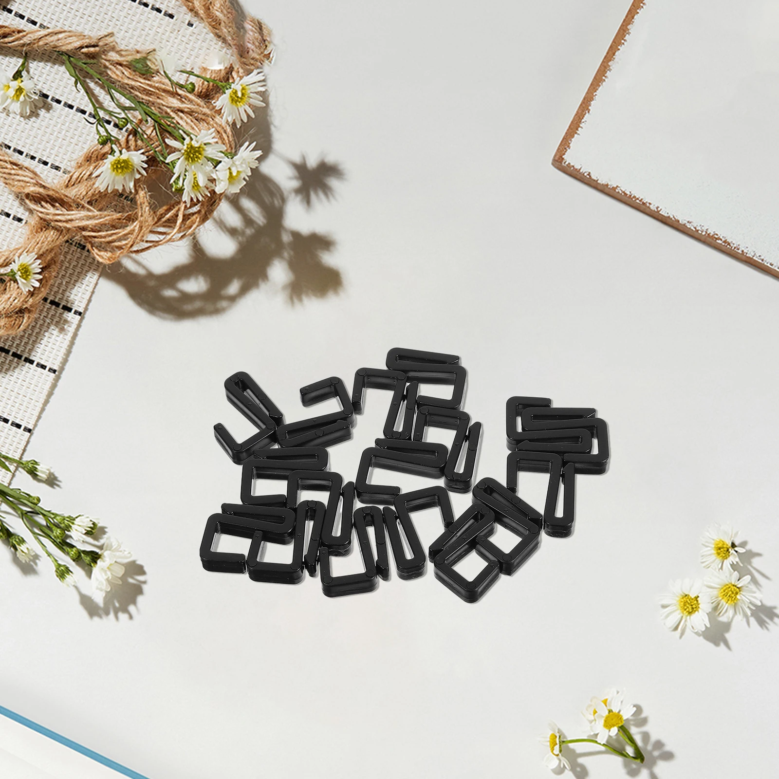 

20Pcs Plastic Flat Rack Hooks S-Shaped Hangers for Clothes Bags Scarves Plants Secure Clip-on Storage for Closet and Office