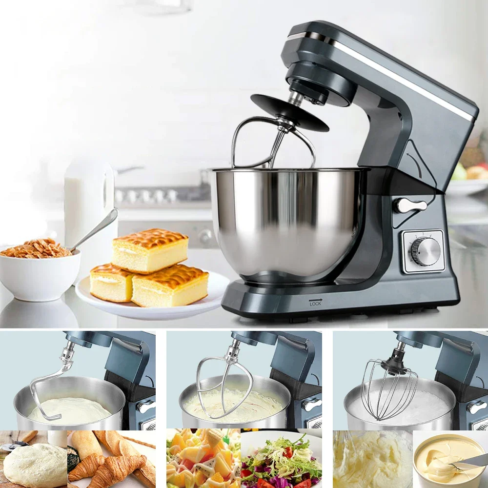 Custom home appliance household 5L 1300W stand dough food cake mixer