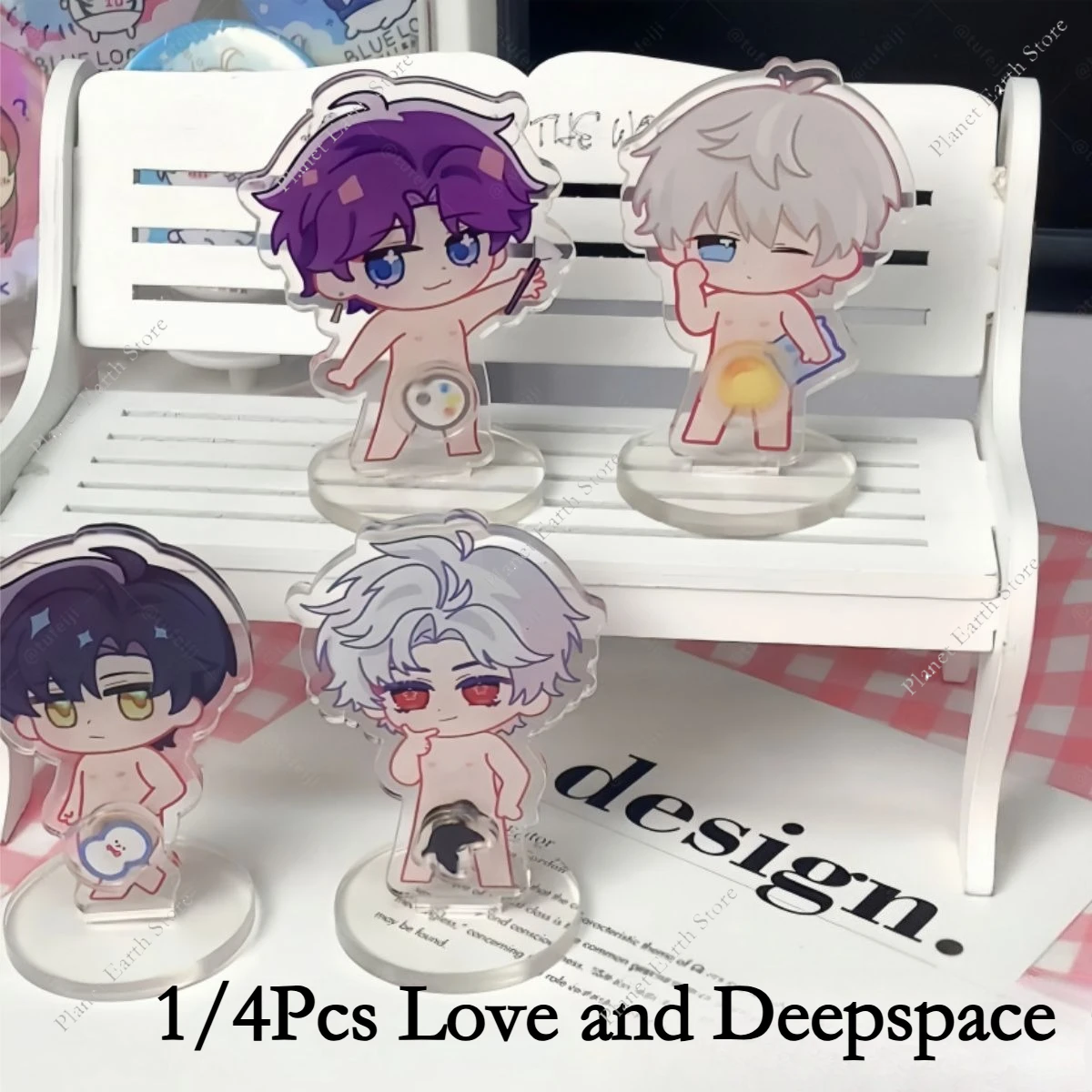 

1/4Pcs Game Love and Deepspace Sylus Xavier Zayne Rafayel Cosplay Figure Stand Rotate Standing Plate Ornament Cartoon Gifts New