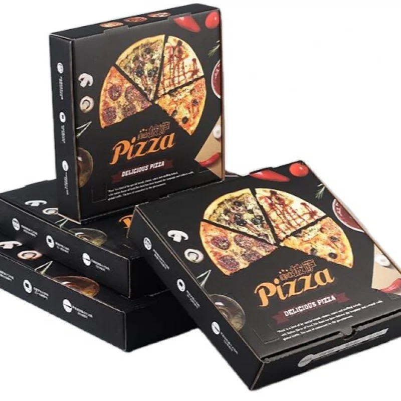 

Customized product2024Wholesale 8 10 12 16 Inch Reusable Pizza Carton Custom Printed Corrugated Paper Packaging Cheap Pizza Box