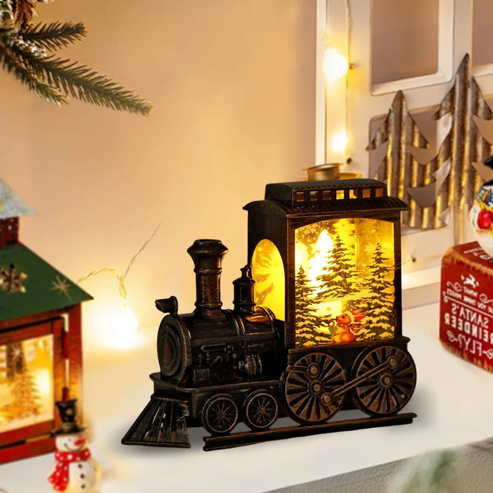 Vintage Train Night Lamp LED Night Lights Portable Table Lamps Battery Operated Night Light Birthday Xmas Gifts for Kids