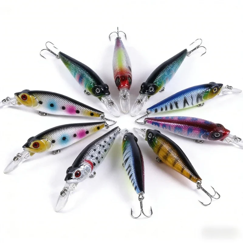 

Вибрирующая бионическая приманка-минноу 10 см 11.8G для микроджига, специально для ловли баса и сома.