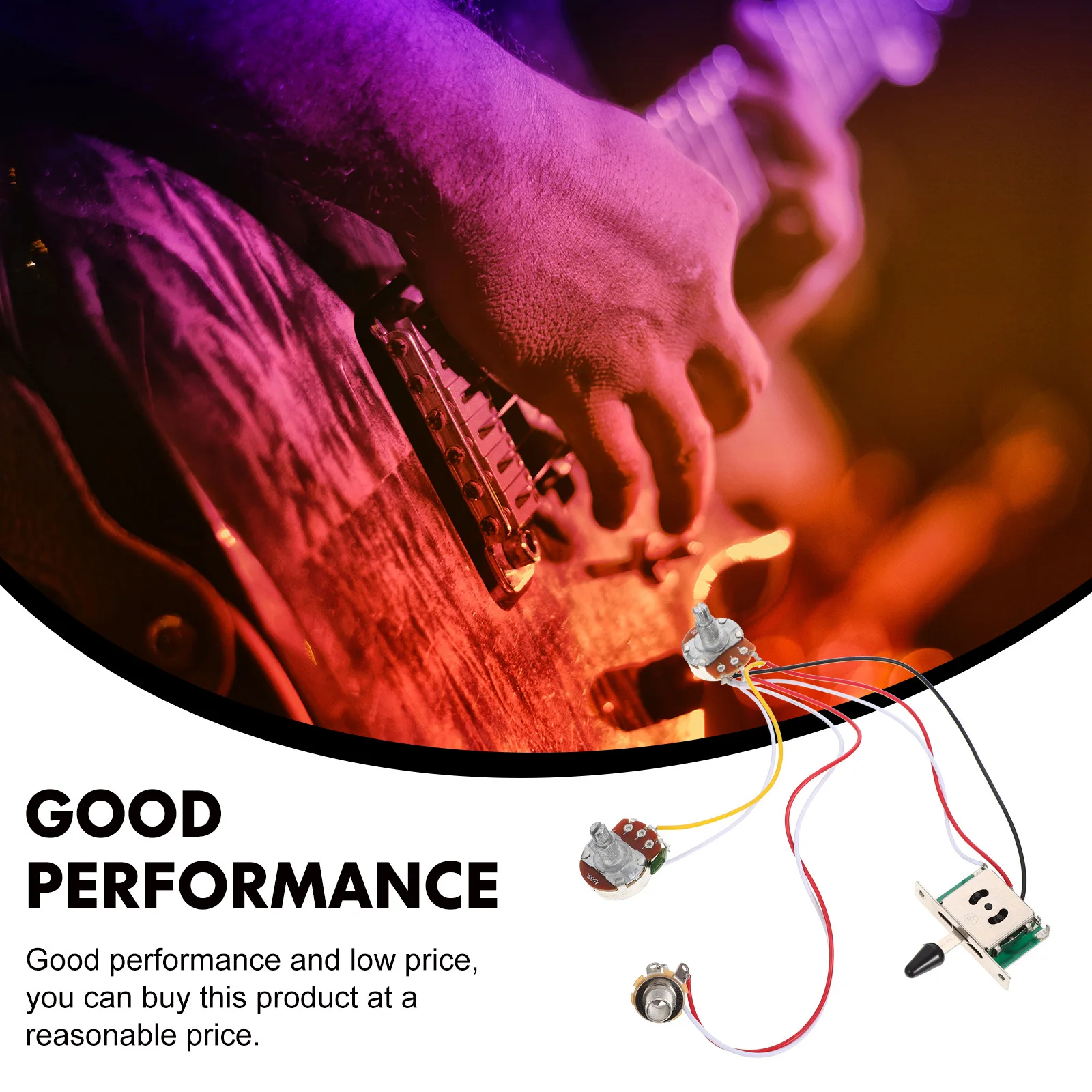 

1Set Electric Guitar Circuit Assembly Durable Potentiometer Shifter Control Part Guitar Replacement Tool