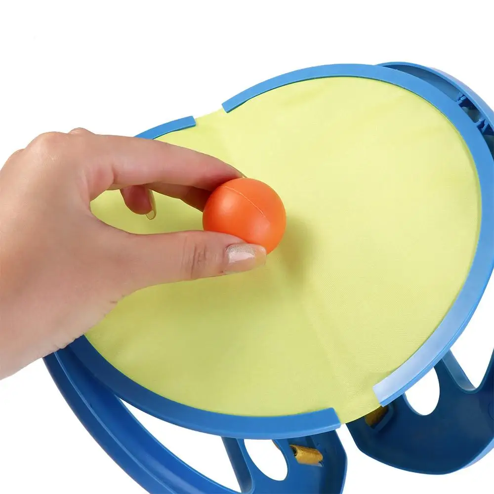 

Plastic Throw and Catch Ball Game Interactive Portable Parent-Child Interaction Easy To Use Durable Hand Grip Racket