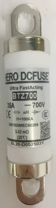 HERO DCFUSE BTZ700 20A 700V / BTZ700 35A 700V / BTZ700 50A 700V / BTZ702 350A 700V Fuses