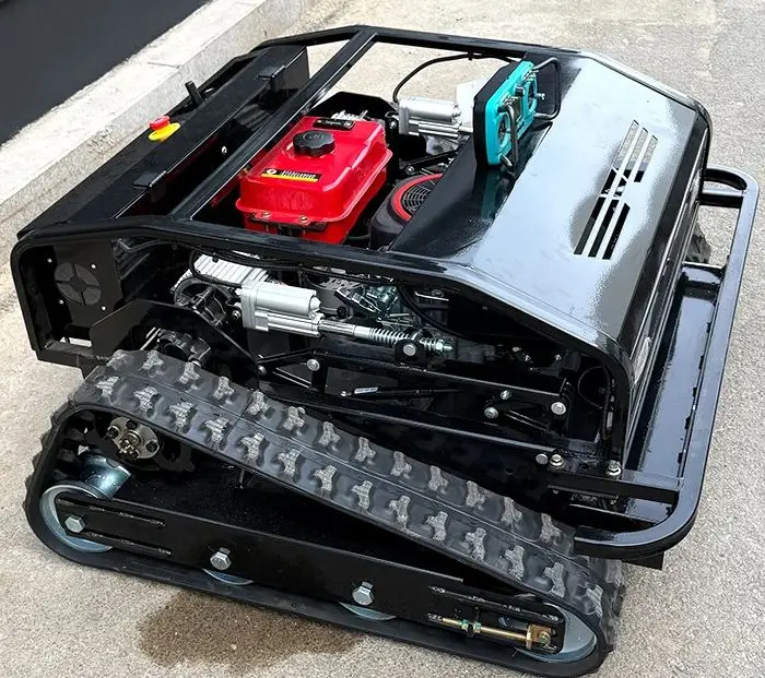 

Customized Chinese Factory Hot zero Turn Automatic Self Propelled Crawler Remote Control Lawn Mower for Golf Course