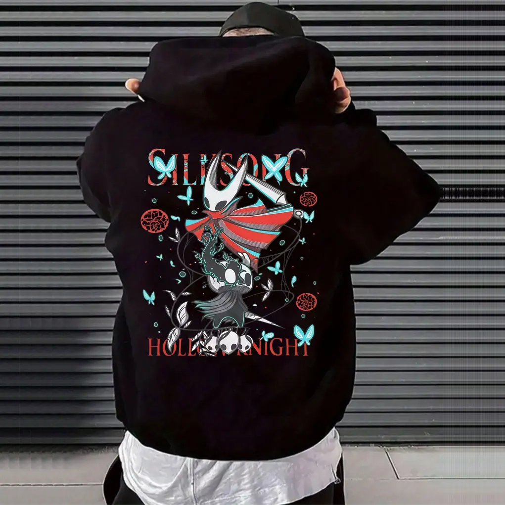 

Game Hollow Knight Graphic Hoodie Men Women Fashion Casual Oversized Pullover Hoodies Unsiex Vintage Cartoon Hoodies Streetwear