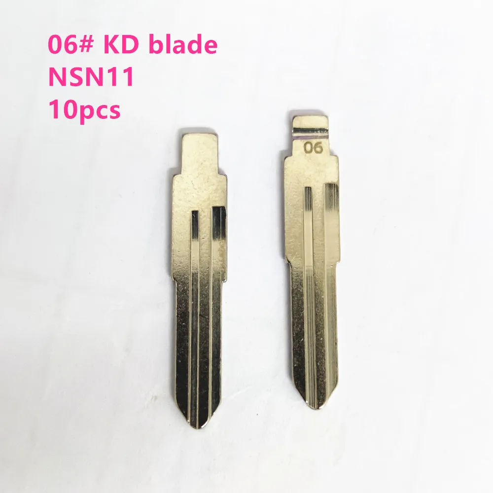 

10шт 06 # NSN11 KD Металлический откидной автомобильный ключ для Nissan Bluebird Cedric Cefiro Subaru Honda KD VVDI JMD Сменный брелок для ключа