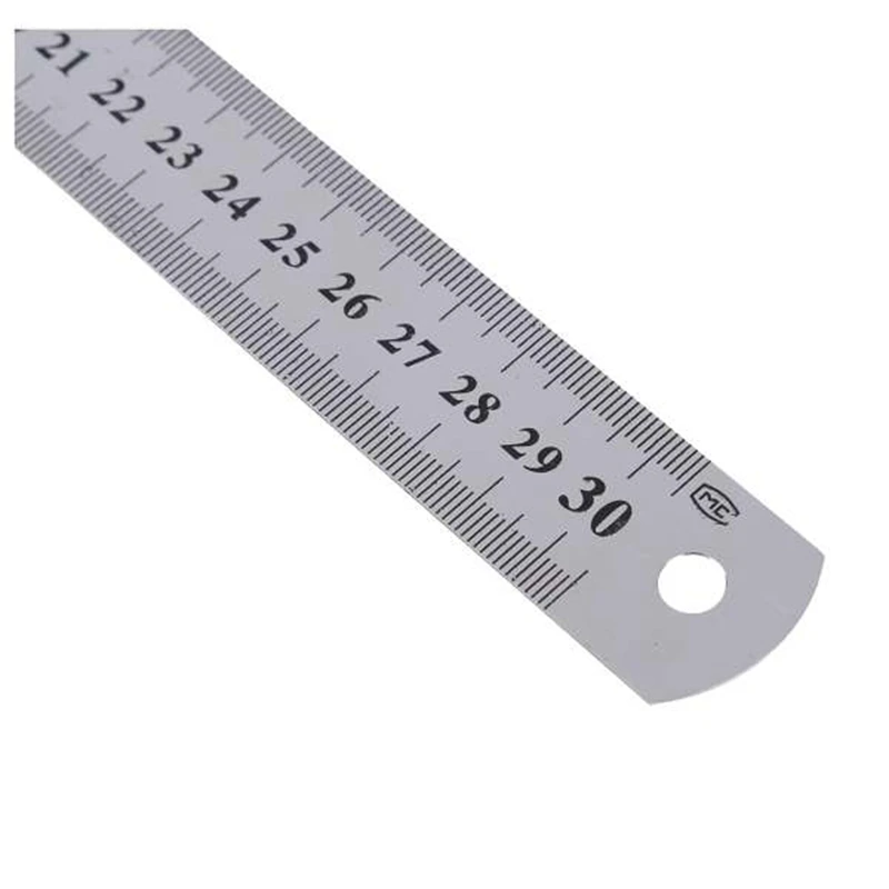 HOT SALE 3X Stainless Steel Ruler Measure Metric Function 30Cm 12Inch