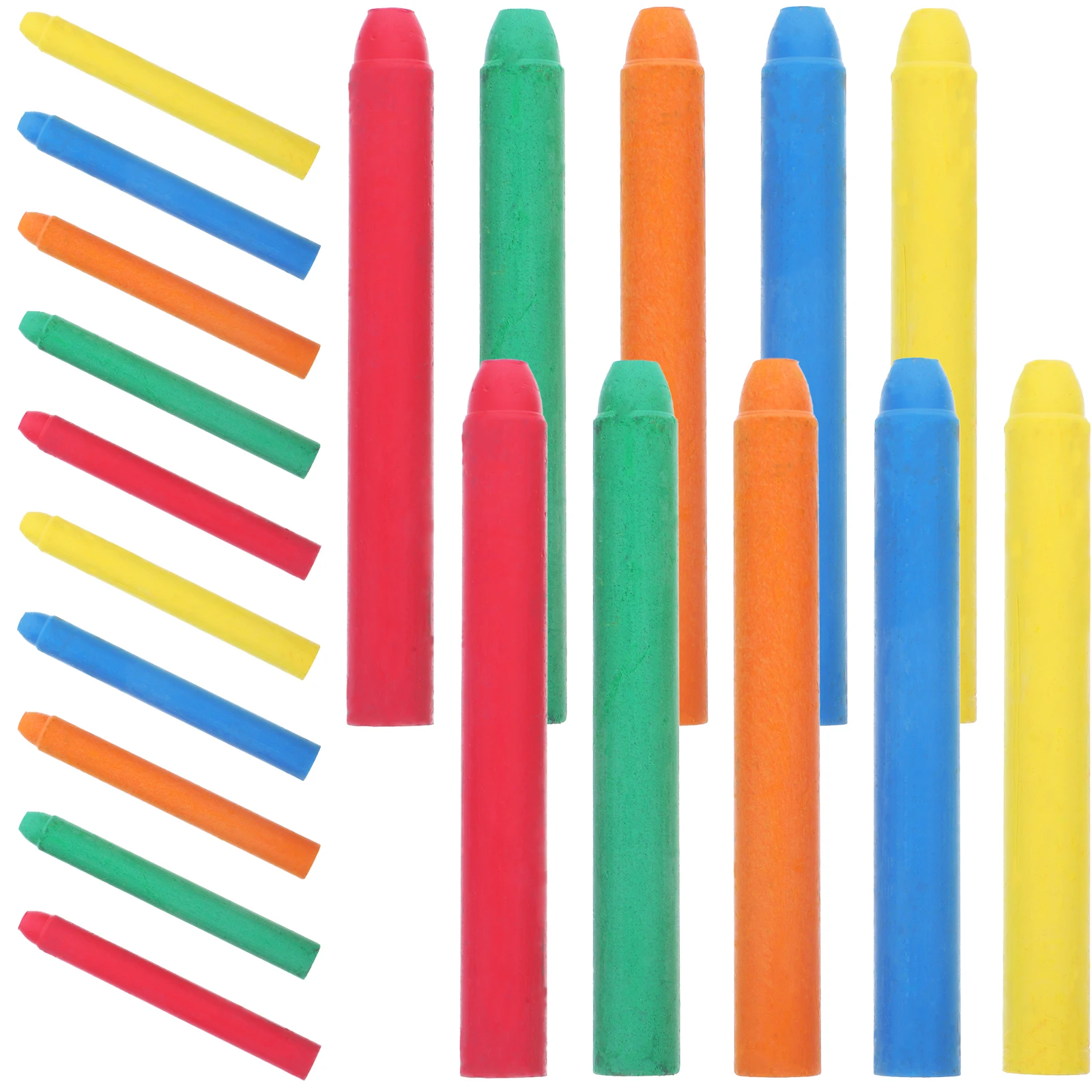 

20 Pcs 315x037inch Colored Chalk Dust Free Washable Classroom Blackboard Drawing Kids Toy Teacher Supply Household Accessories