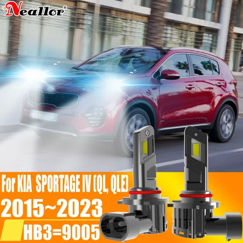 HB3 9005 faro Led Canbu bombilla de coche de alta potencia 6000K xenón luz blanca Drl Moto lámpara de diodo 12v 55w para Kia Sportage 2015 ~ 2023