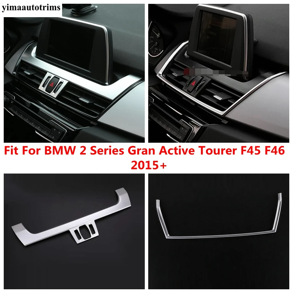 

Central Control Navigation GPS Strip Cover Trim ABS Interior Accessories For BMW 2 Series Gran Active Tourer F45 F46 2015 - 2019