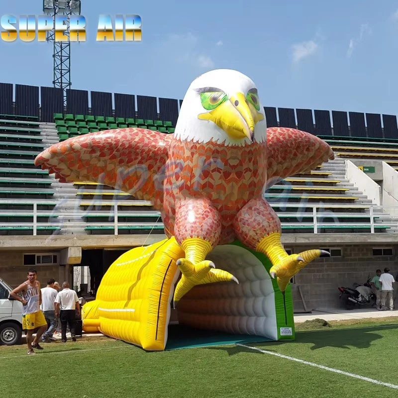 素晴らしいデザインの屋外パーティー装飾、鷲の形をしたインフレータブルトンネルテント販売中