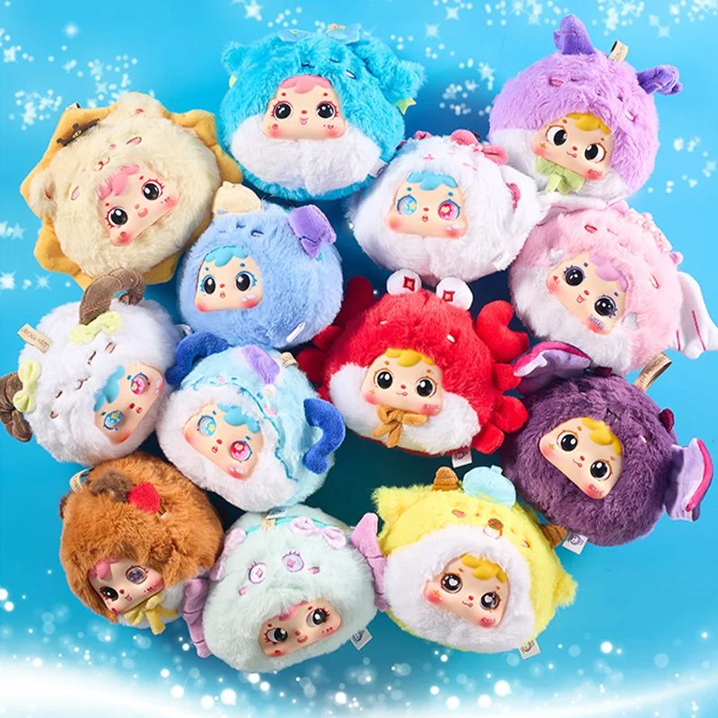 

Original Samuel The Zodiac Zipper Bag Plush Blind Box Three Types Of Eyes Gameplay Cute Backpack Pendant Doll Surprise Toy Gift