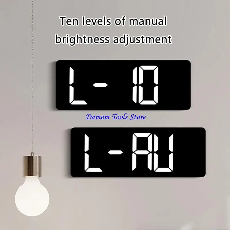 57BE温度日付のディスプレイ付きの多機能大型LEDデジタルウォールクロック