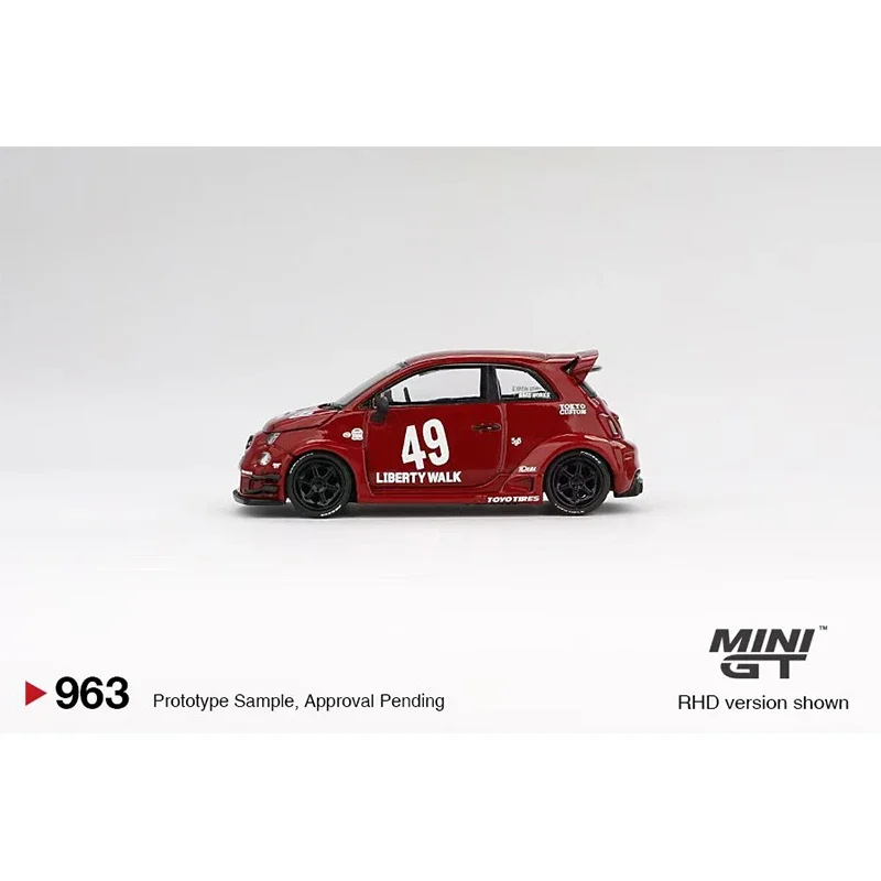 MINIGT-LBWK LB-WORKS、abas works、abarthダイキャストモデル、コレクションおもちゃ、1:64、963