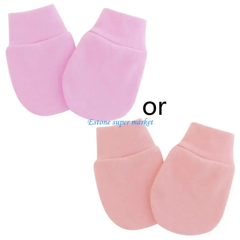 090B Newborn for Protection Face Scratch Hands Gloves Color No Scratch Mittens