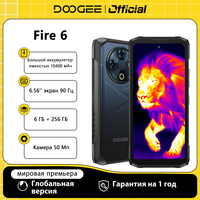 Global Version DOOGEE Fire 6 Rugged Phone 6.56\