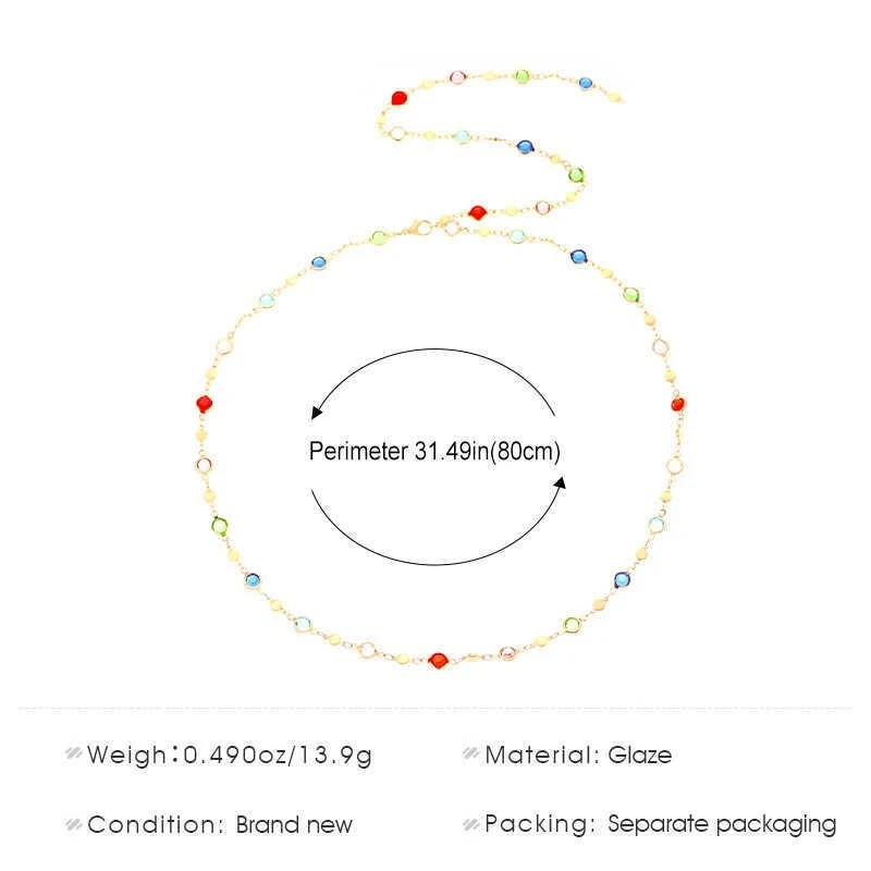 

Colored Gemstone Pearl Sweater Chain Y-Shaped lace Fashion Y2K Dopamine Atmosphere Long Jewelry Accessory