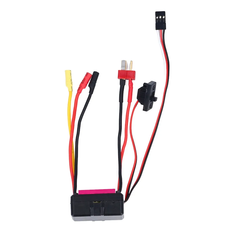 Durable 35A Brushless ESC Waterproof Dust-Proof Electronic Speed Controller Red Brushless Motor ESC For RC Boat