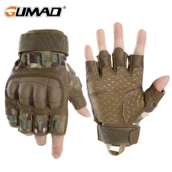 Fingerless Gloves for Tactical Breathable Half Finger Gloves Sports Cycling Shooting Working Outdoor Protective Gear for Men