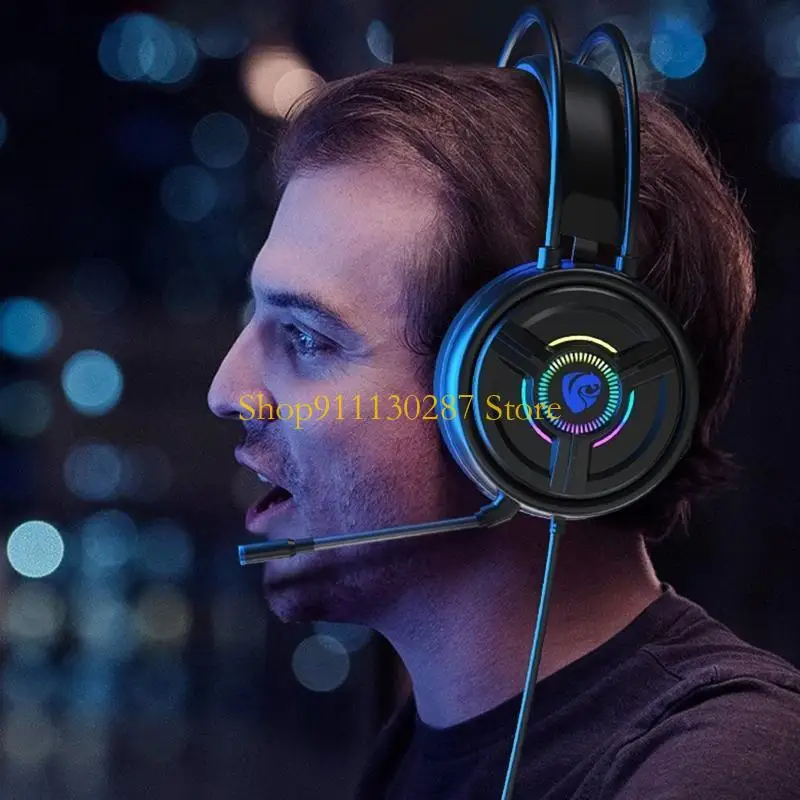 J1HC Surround Sound Gaming Headphone with Microphone Comfortable Memory Foam Headset
