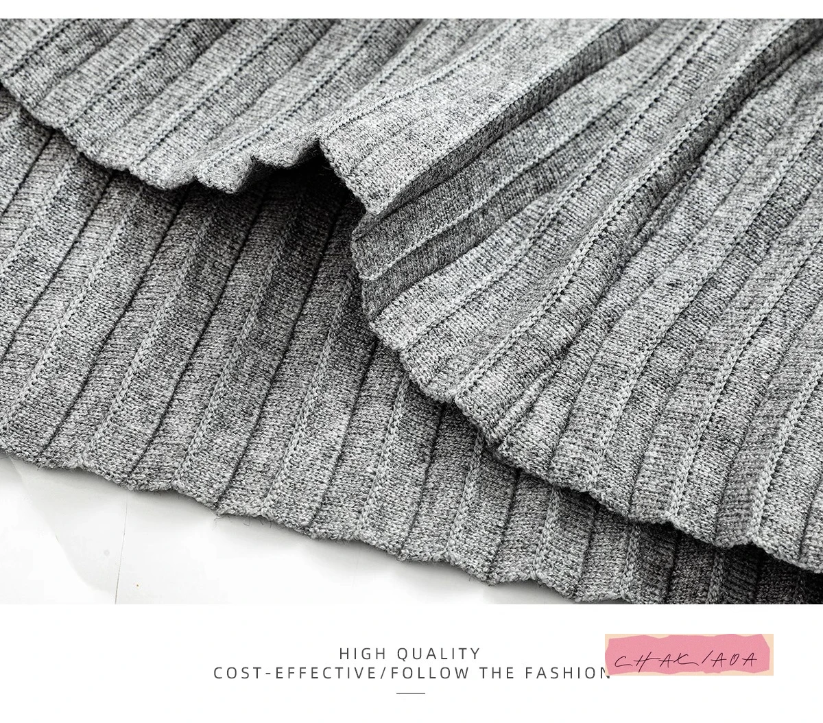 日本のカレッジスタイルのボウニットプリーツグレースカートレディース秋冬新作ハイウエスト薄手Aラインショートスカート女性