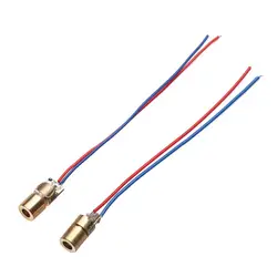 1/3/5/10pcs Laser diode 650nm 6mm 3/5V 5 million watt Adjustable Laser Dot Diode Module Red Copper Head