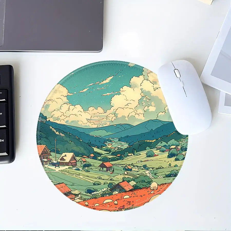 

Valley Village overlock 1pc Mouse Pad Computer Laptop Pad office Pad Keyboard Mouse Pad Game Console Pad Desk accessories