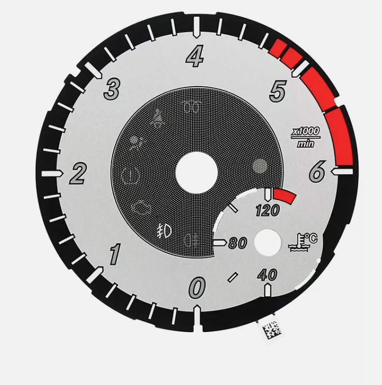 Anzeigefeld für Mercedes W166 X166 W164 W463 GL350 GL450 ML350 ML450 Instrumentencluster 260 km/h 6000 U/min 8000 U/min Graues Gitter – Detail 14