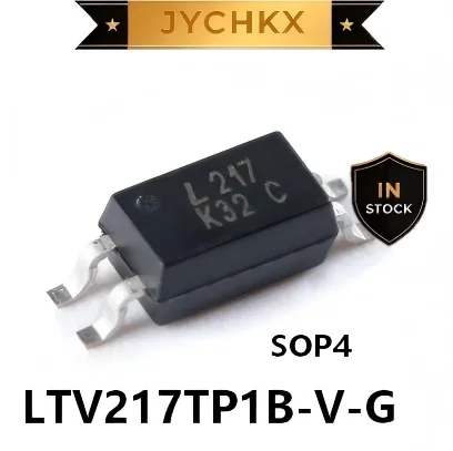 50-100PCS LTV217TP1B‑V‑G SOP‑4‑175mil Surface‑Mount Optocoupler Single‑Channel Phototransistor 3750Vrms Isolation For SMPS