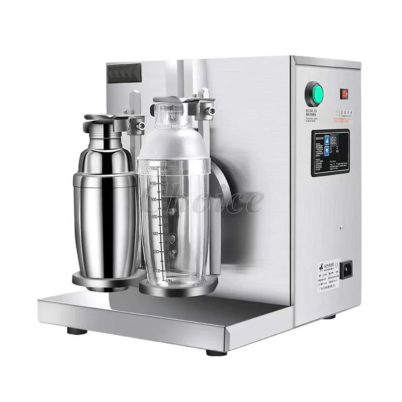 Low Noise Double Cups Boba Tea Shaker Machine 110/220V Commercial Uniform Shaking Bubble Tea Milk Mixer Easy To Clean