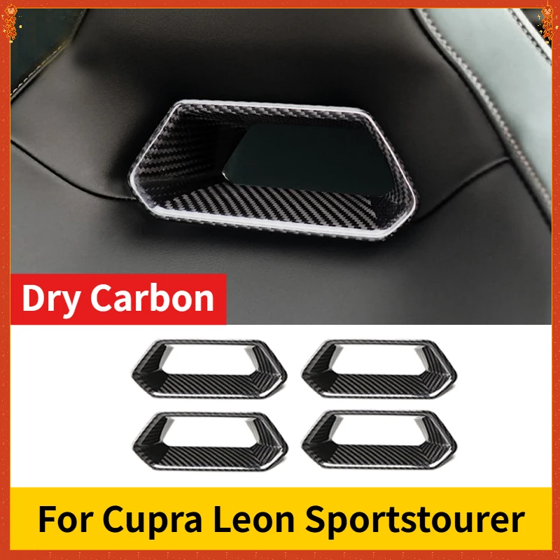 

Для сиденья для Cupra Leon Sportstourer, настоящее сухое углеродное волокно 2021-2025, внутренняя отделка, модификация, аксессуары