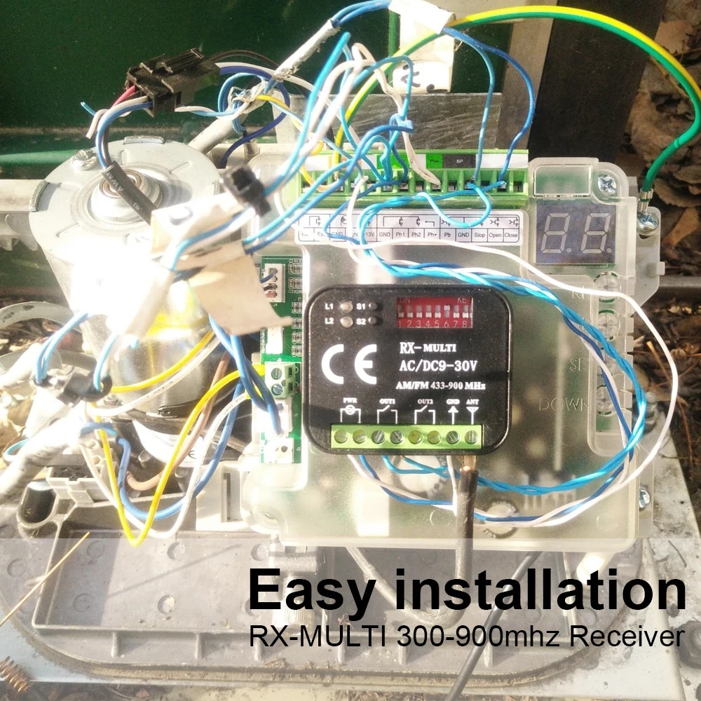 차고 문짝 리시버, 433 MHZ 송신기, WiFi 또는 RF 리모컨 스위치